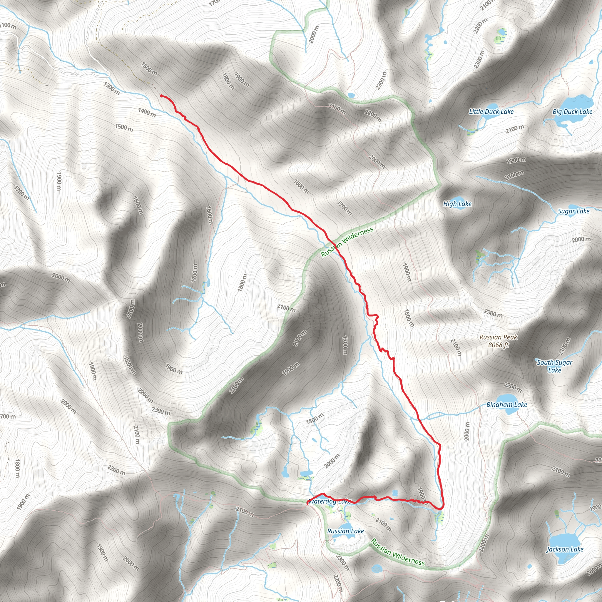 South Russian Creek Trail mobile static map