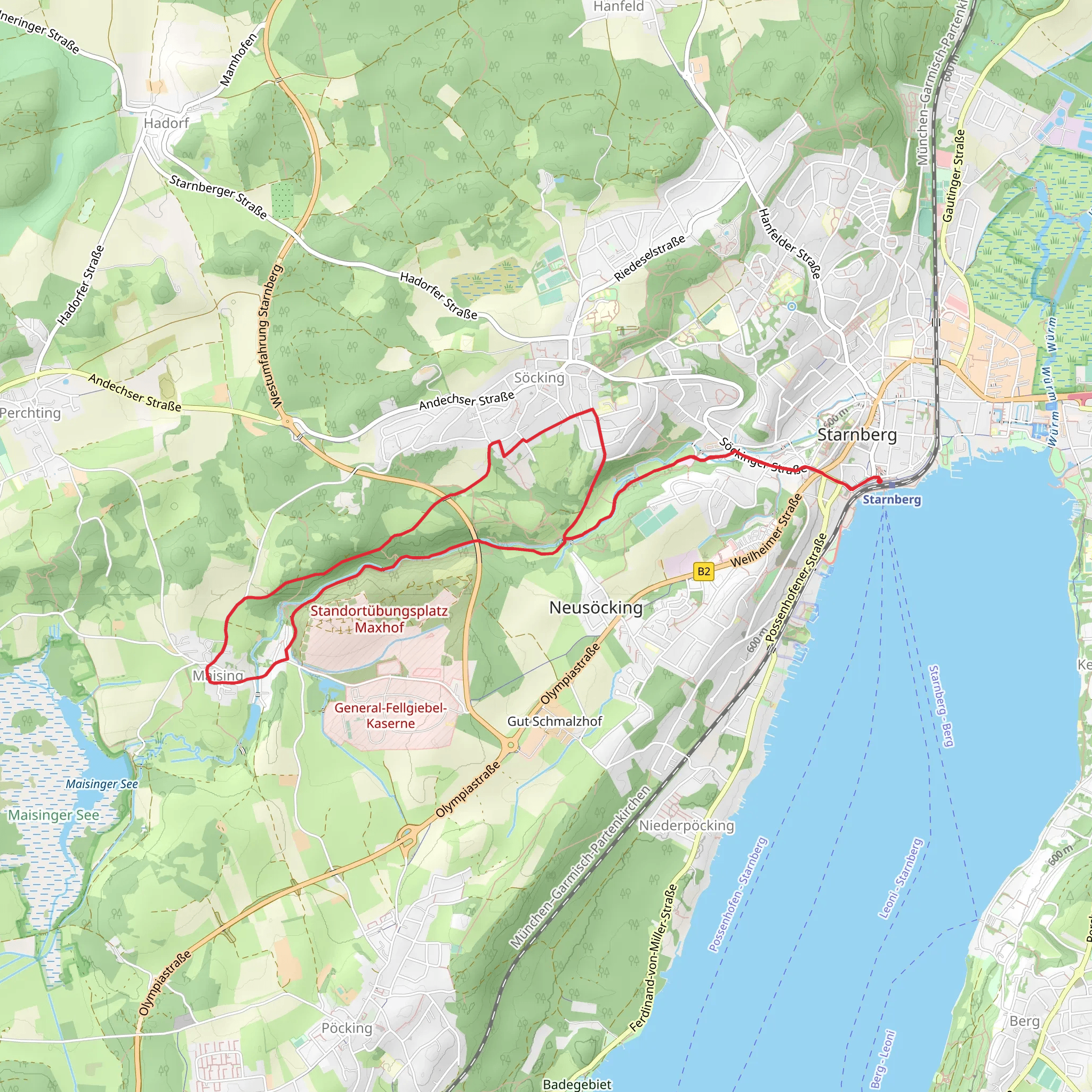 Koenig Ludwig Weg Loop mobile static map