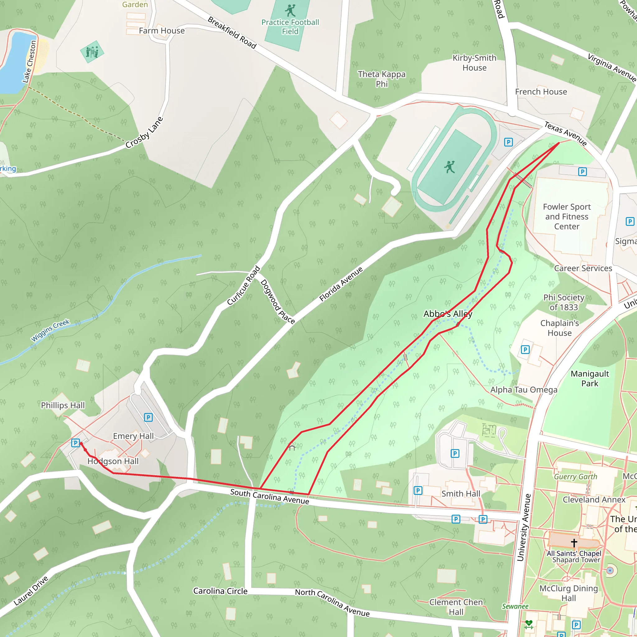 Abbo's Alley Loop mobile static map