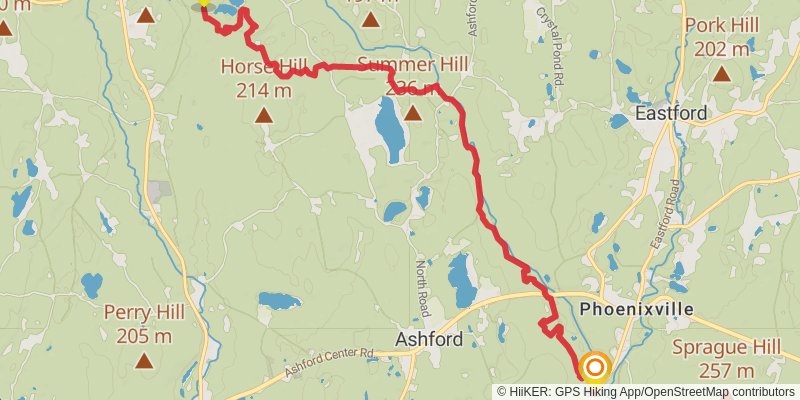 Natchaug Trail stage 2 Map