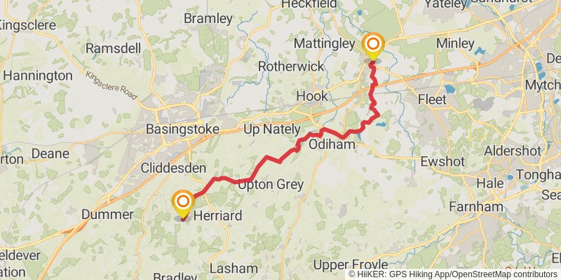 Three Castles Path stage 3 Map