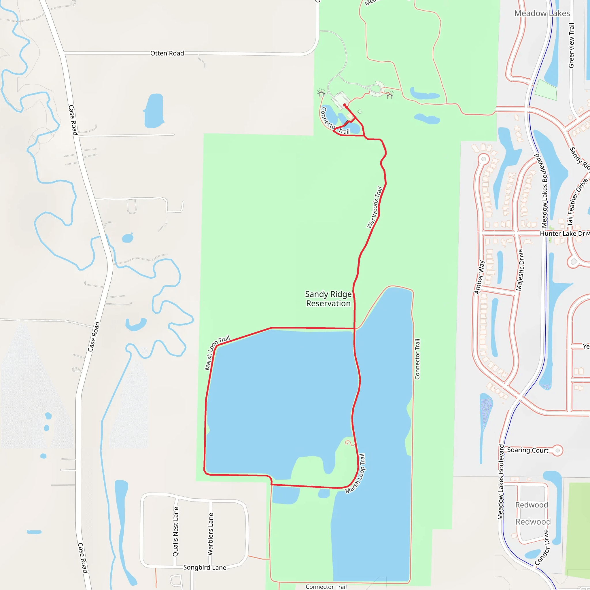 Wet Woods and Marsh Loop Trail mobile static map