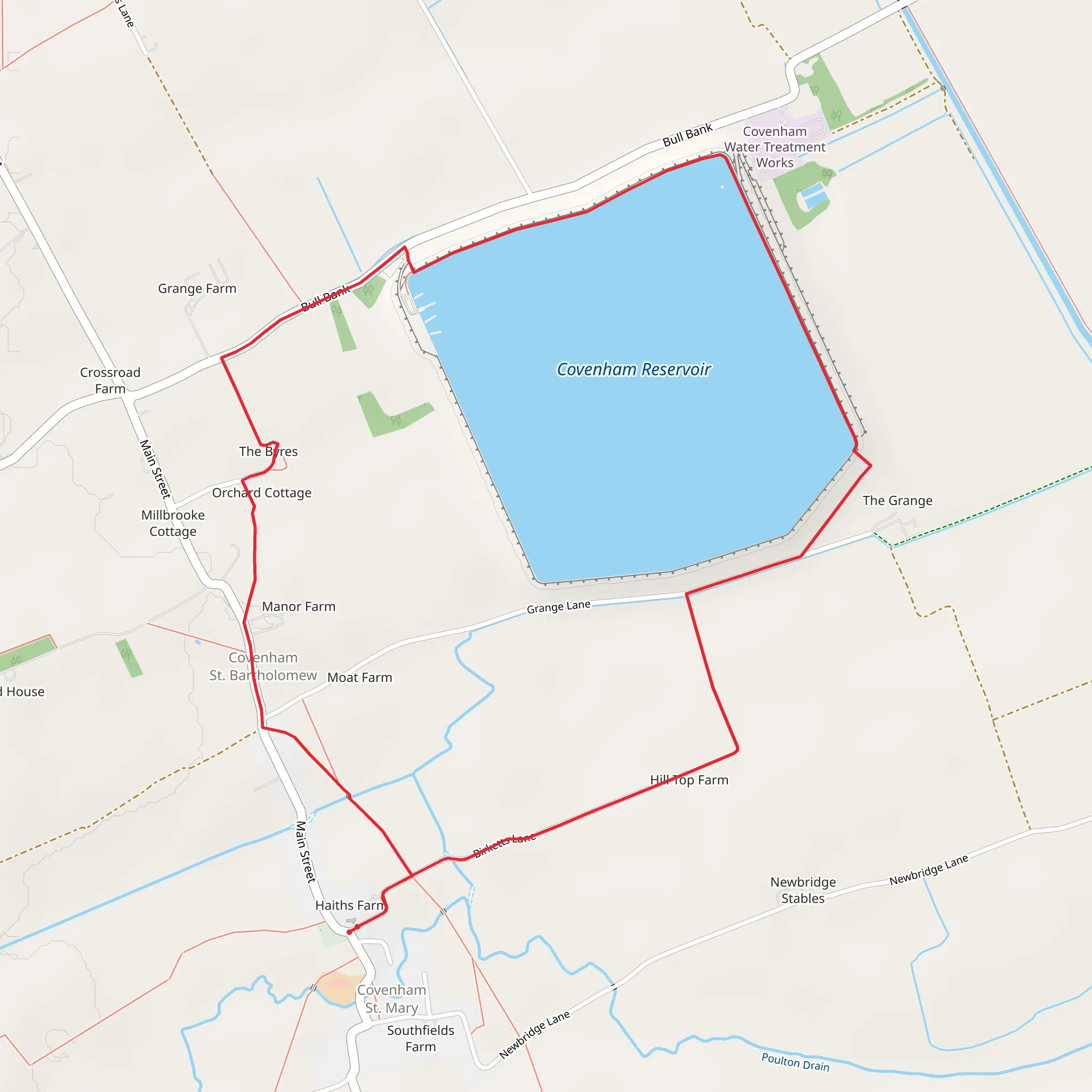 Covenham St Bartholomew and the Reservoir mobile static map