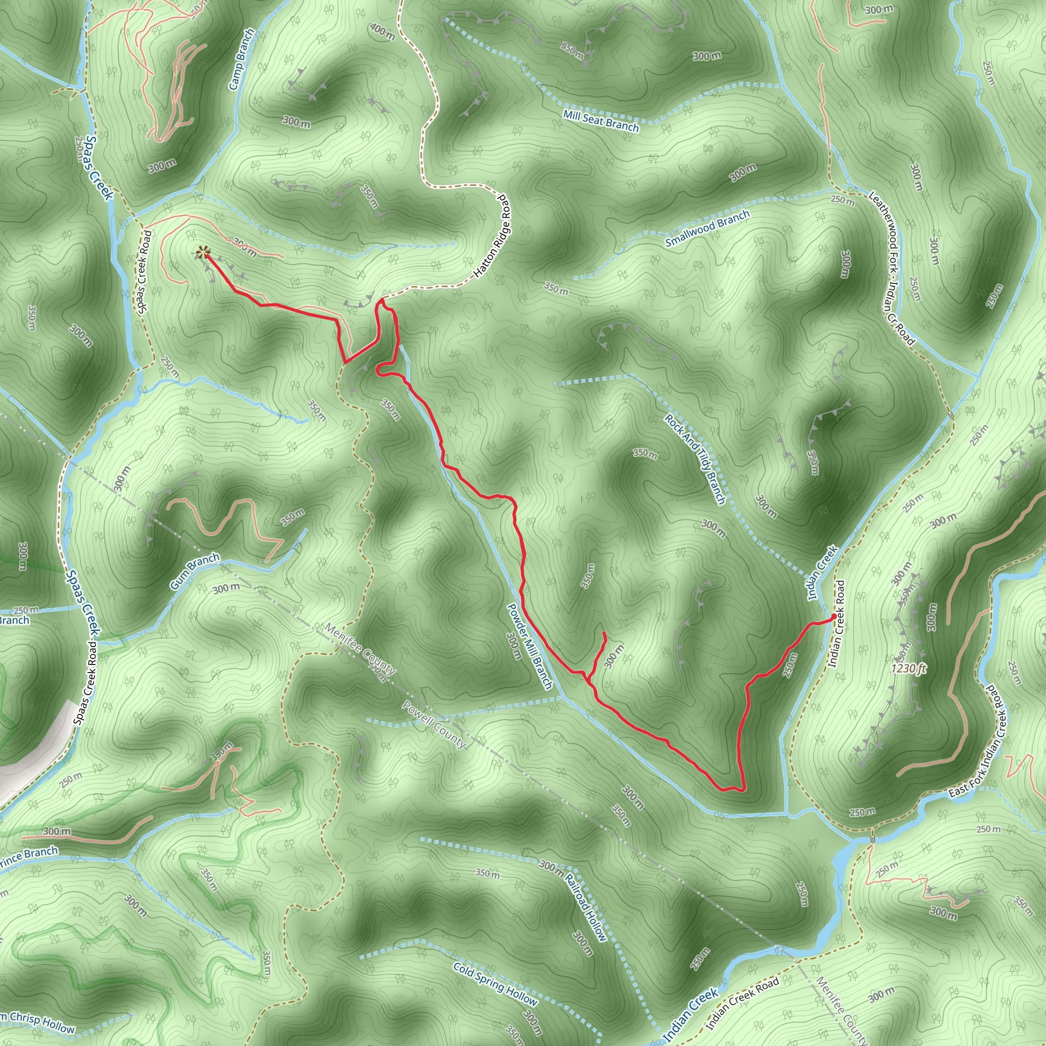 Powder Mill Branch Trail mobile static map