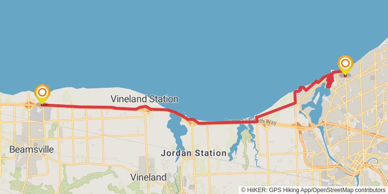 Waterfront Trail stage 31 Map