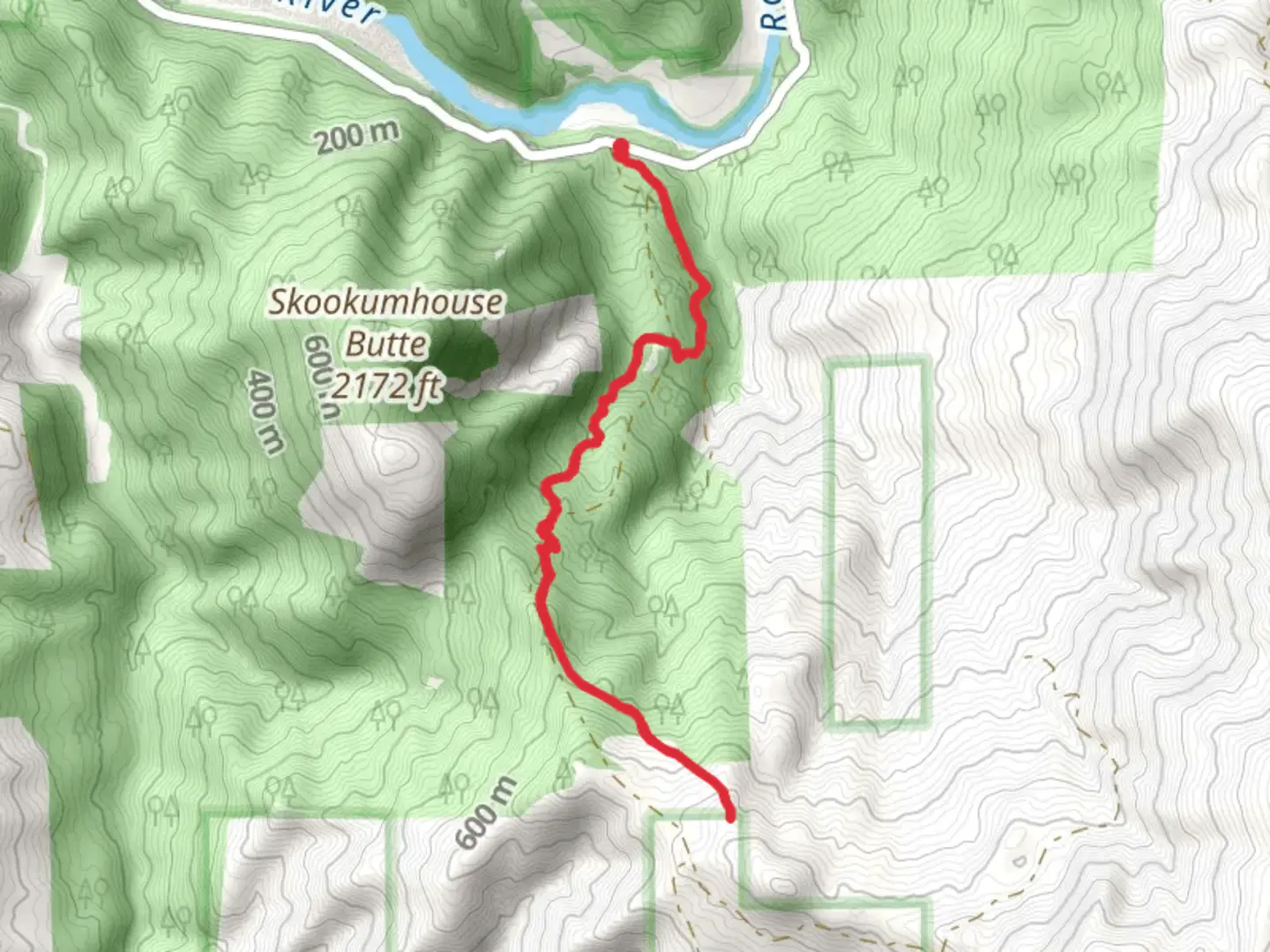 An image depicting the trail Fritsche Cabin Trail and its surrounding area.