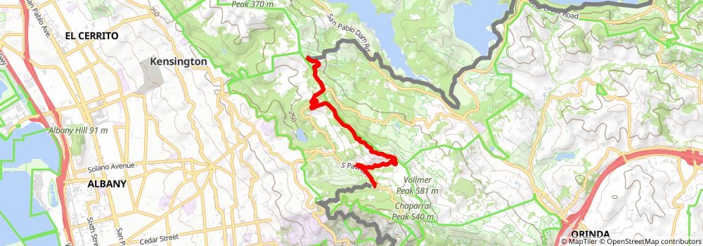 American Discovery Trail South Route stage 400 Map