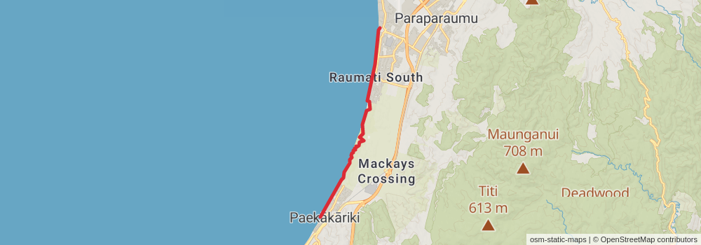 Te Araroa Trail stage 90 Map
