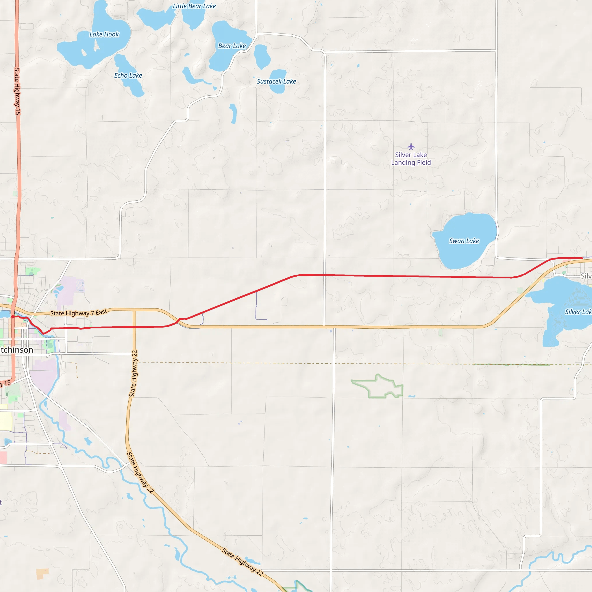Luce Line State Recreational Trail mobile static map