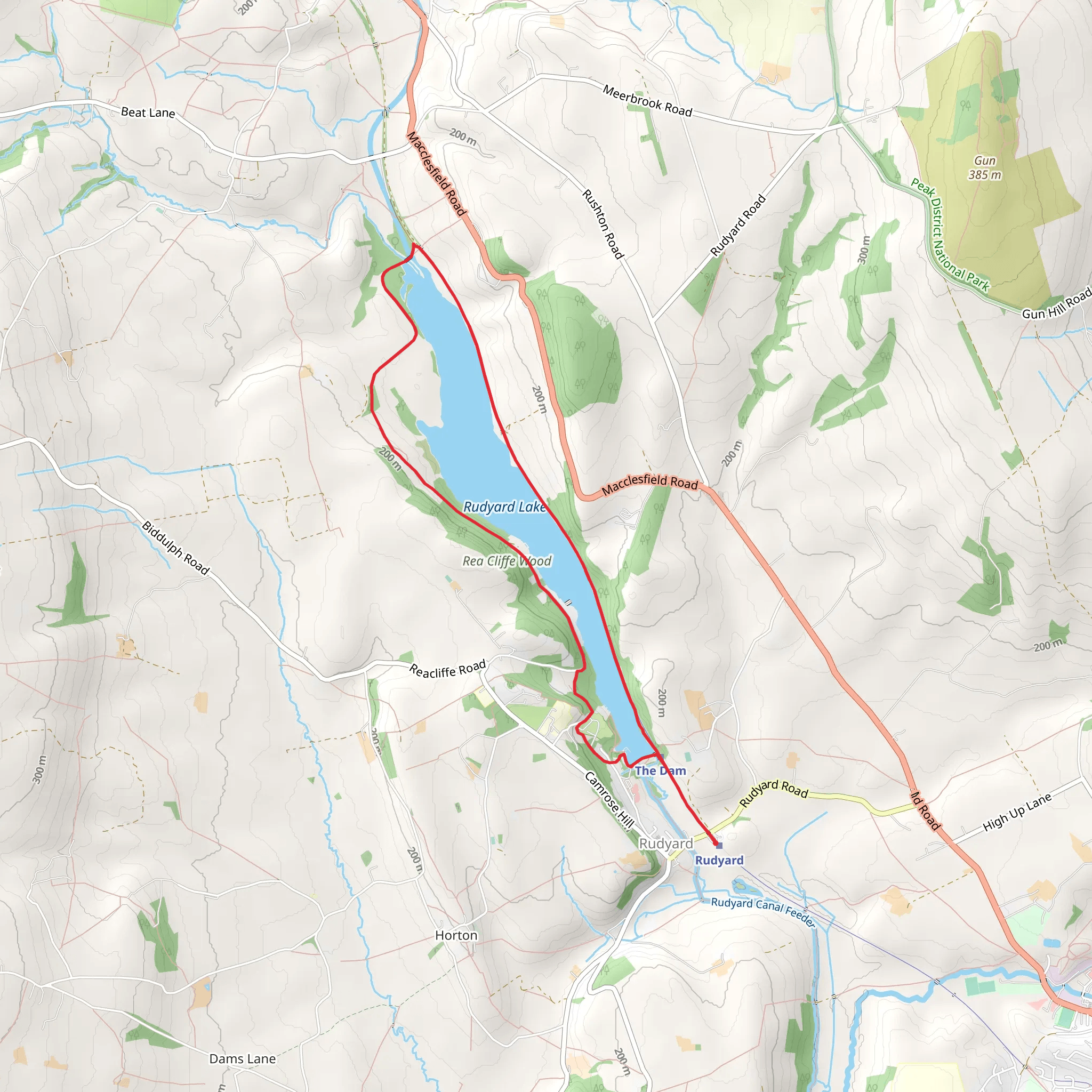 Rudyard Lake Loop mobile static map