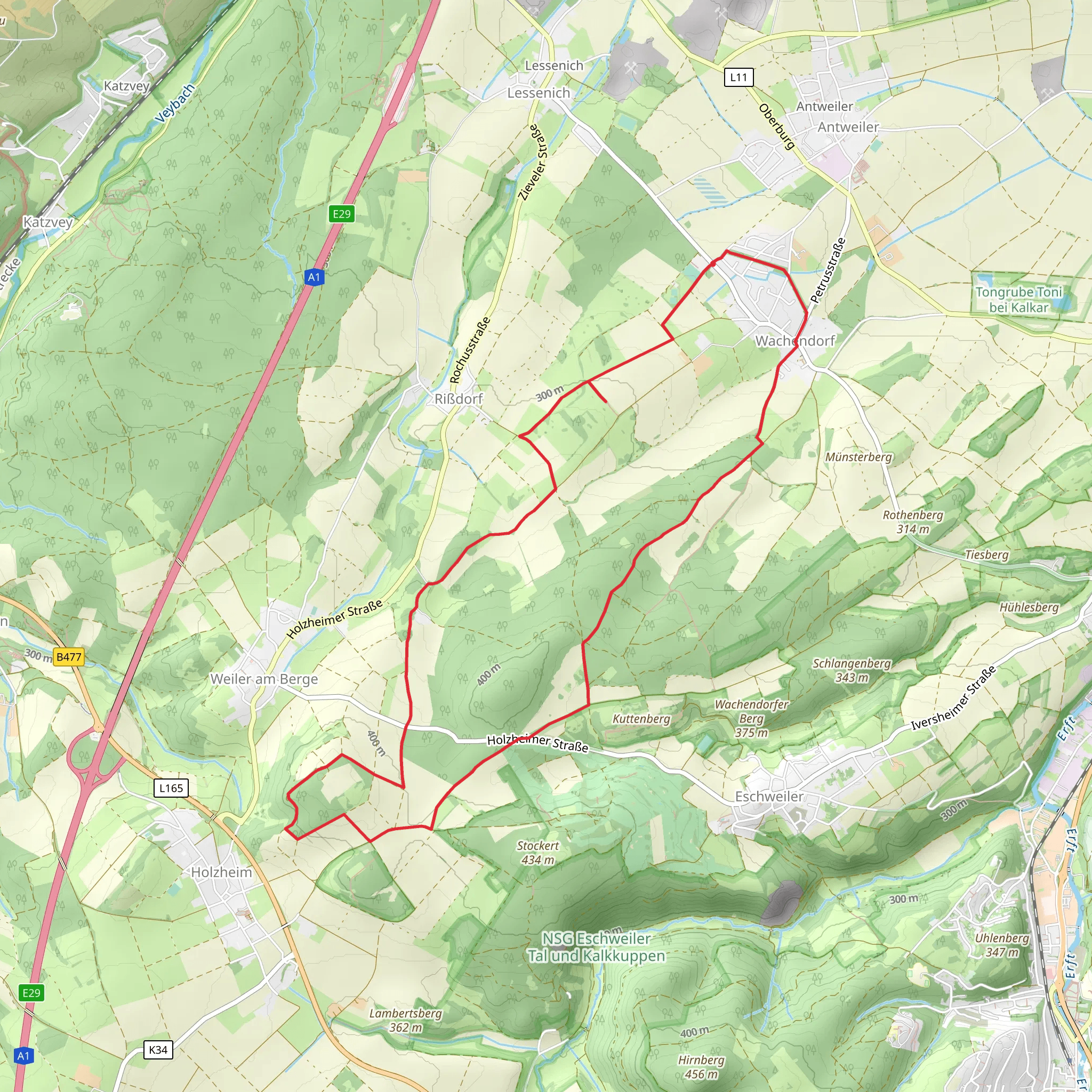 Almweg Loop mobile static map