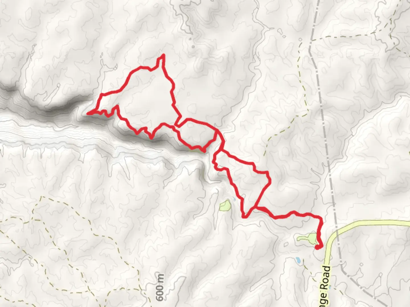 An image depicting the trail Savage Day Loop - North Rim - Mountain Oak Trail and its surrounding area.