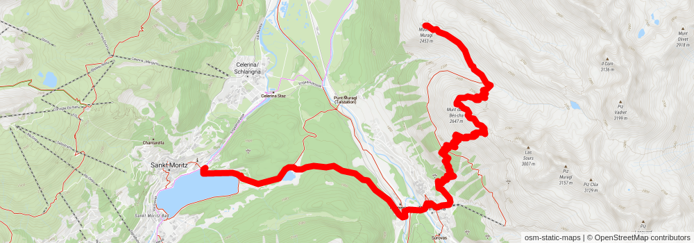 Senda Segantini stage 5 Map