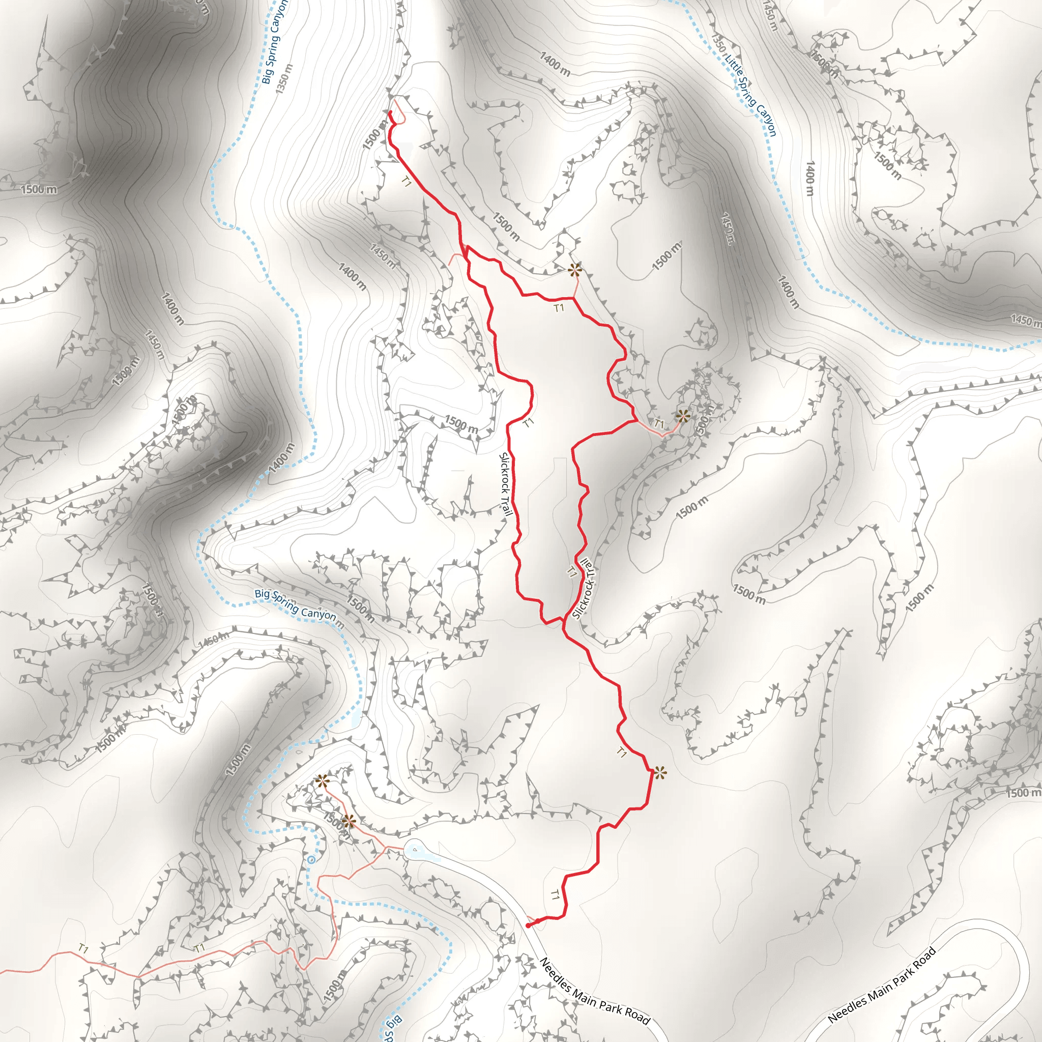 Slickrock Trail mobile static map