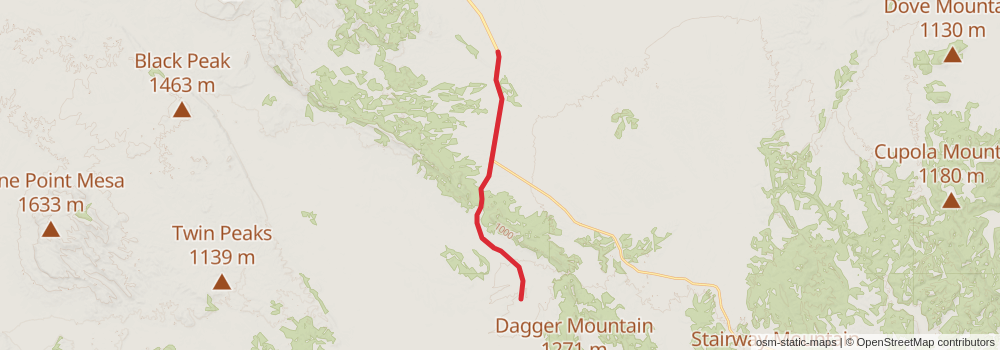 American Perimeter Trail - Texas Primary stage 34 Map