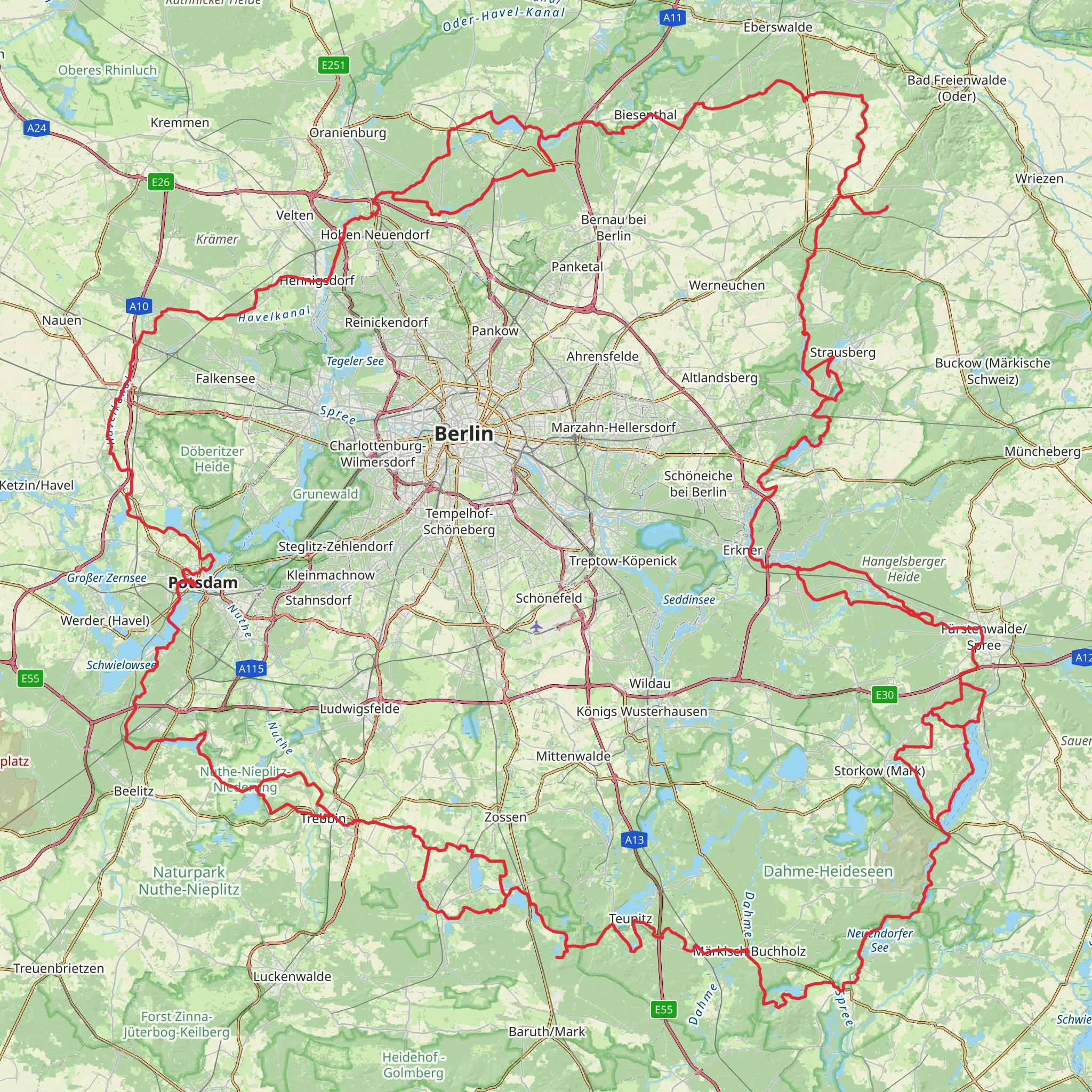66-Seen-Wanderweg mobile static map