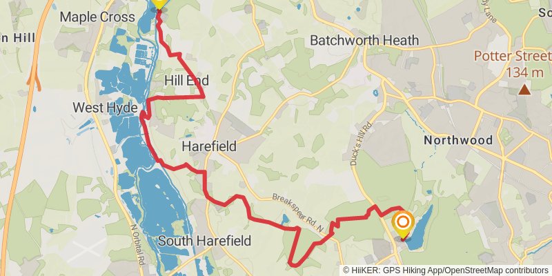 Hillingdon Trail stage 2 Map