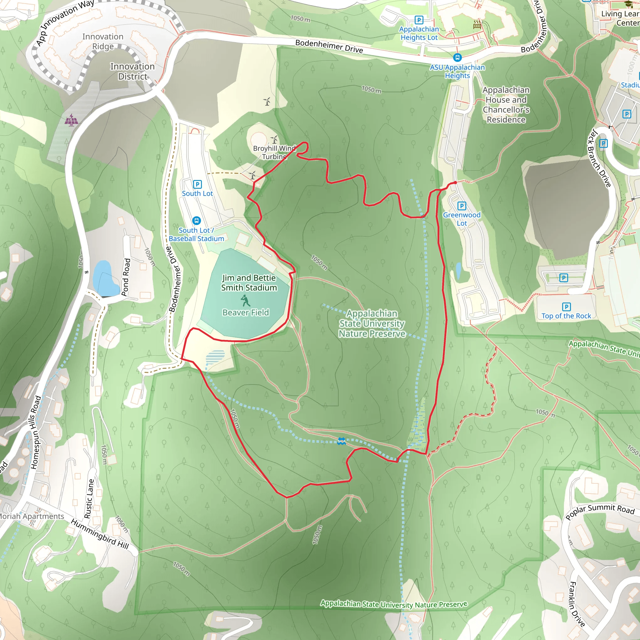 West Mall Entrance Loop mobile static map
