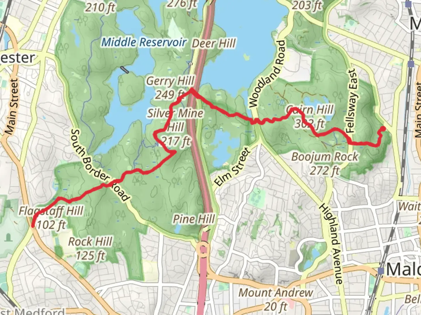 An image depicting the trail Cross Fells Trail and its surrounding area.