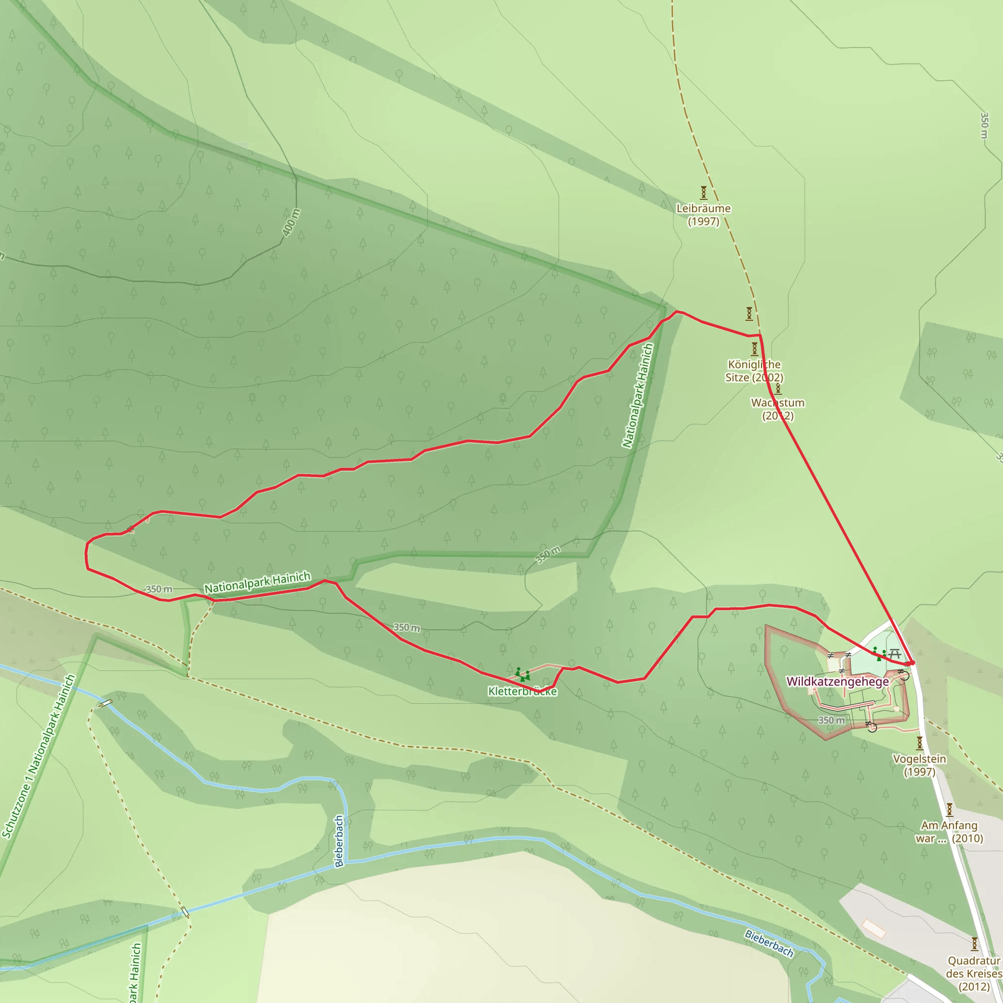 Touringen via Wildkatzenschleichpfad mobile static map