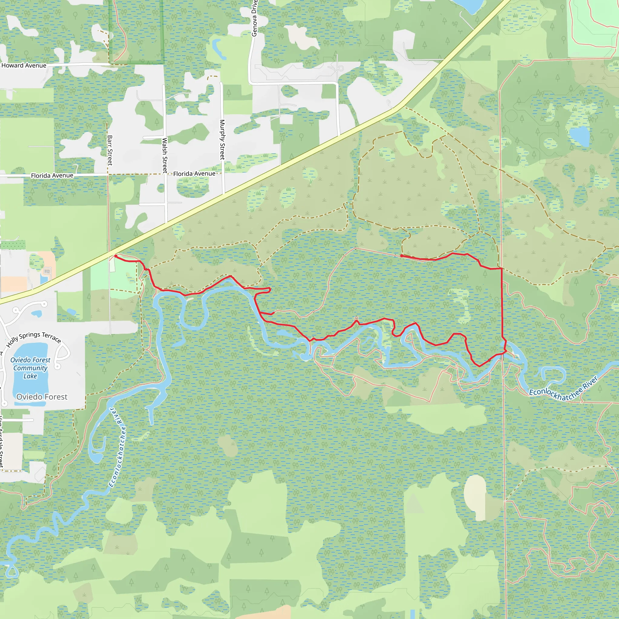 Kolokee Loop Trail mobile static map