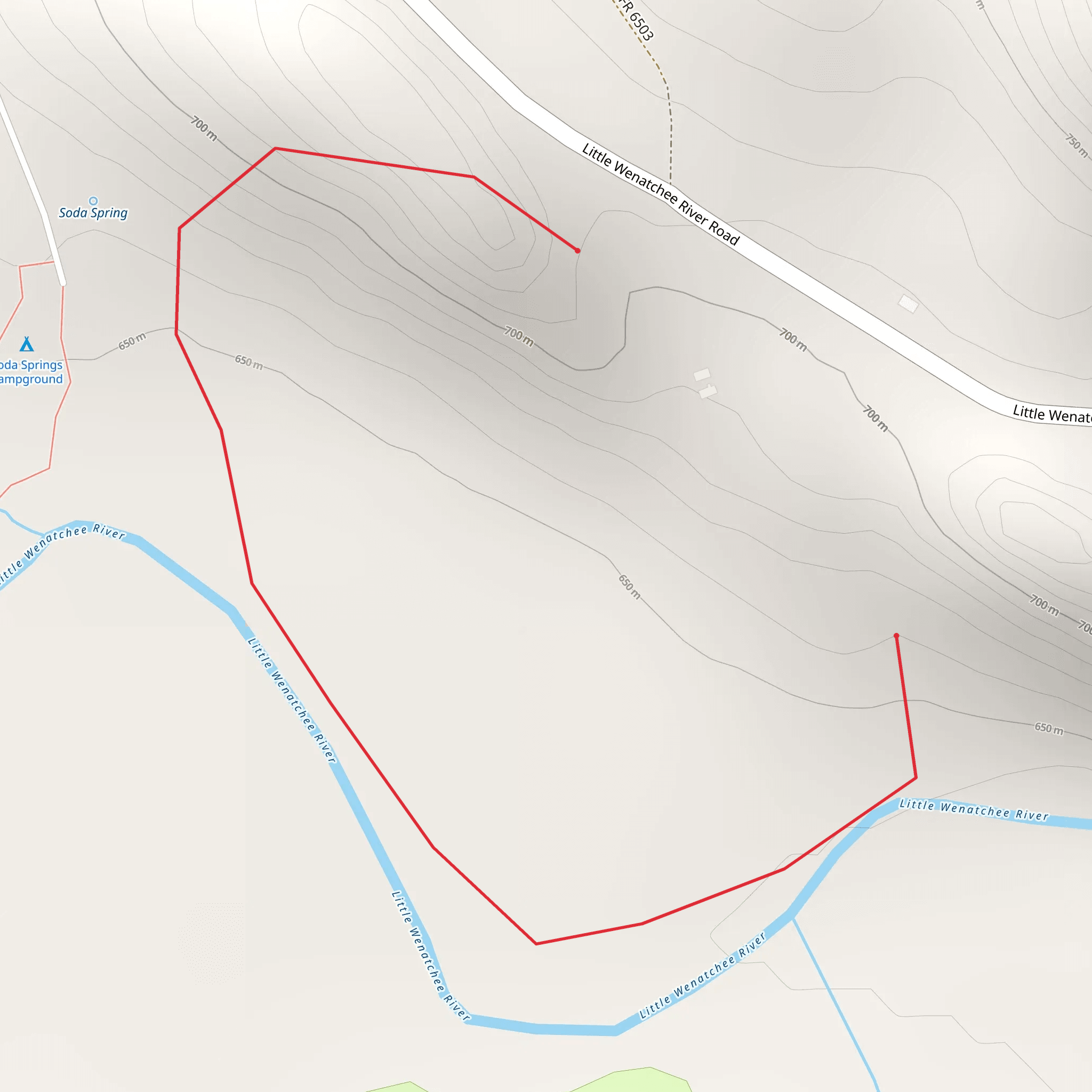 Big Tree Loop Trail mobile static map