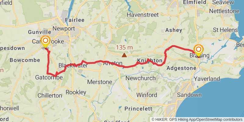 Vectis Trail stage 3 Map