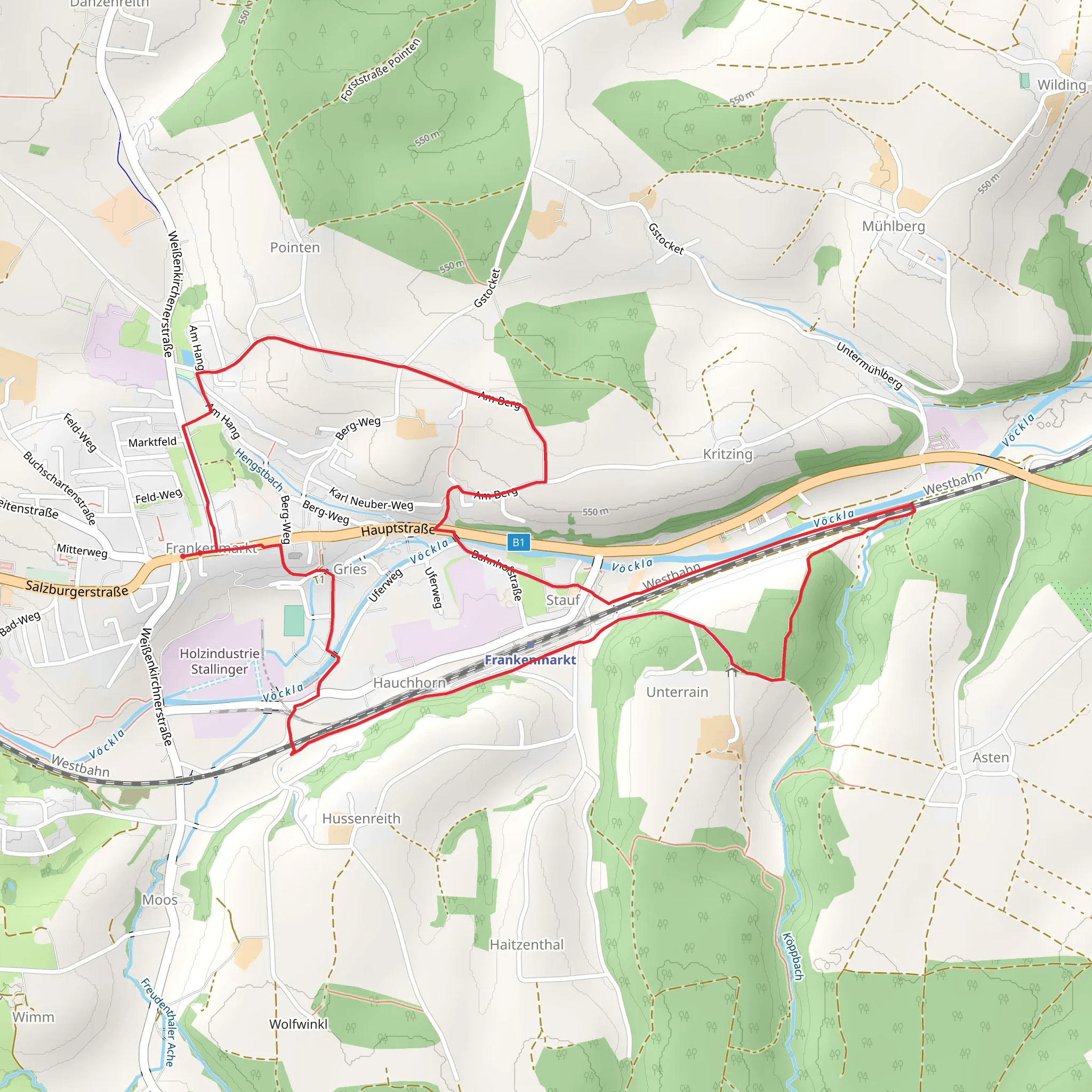Panorama Way Frankenmarkt mobile static map