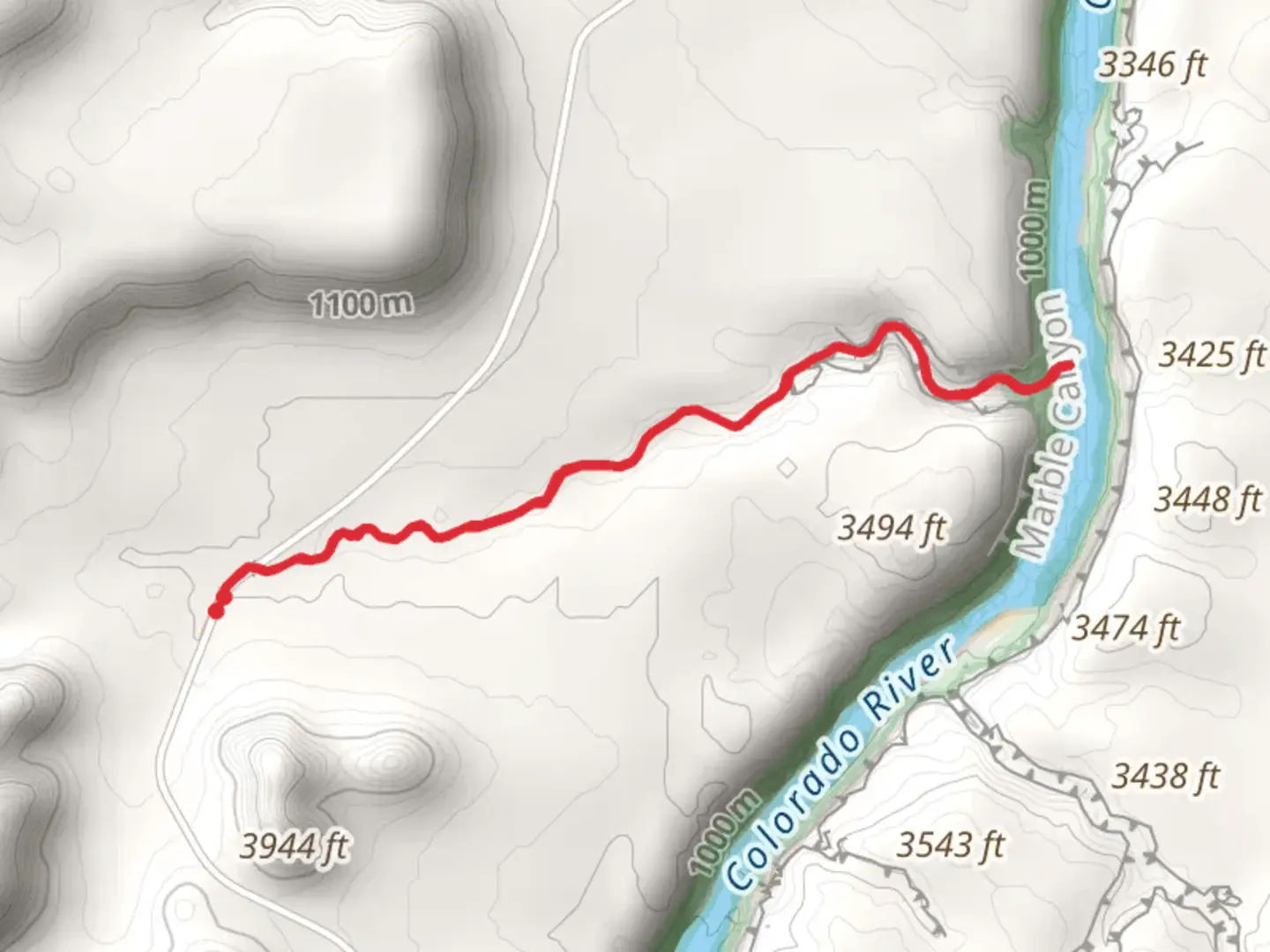 An image depicting the trail Cathedral Wash and its surrounding area.
