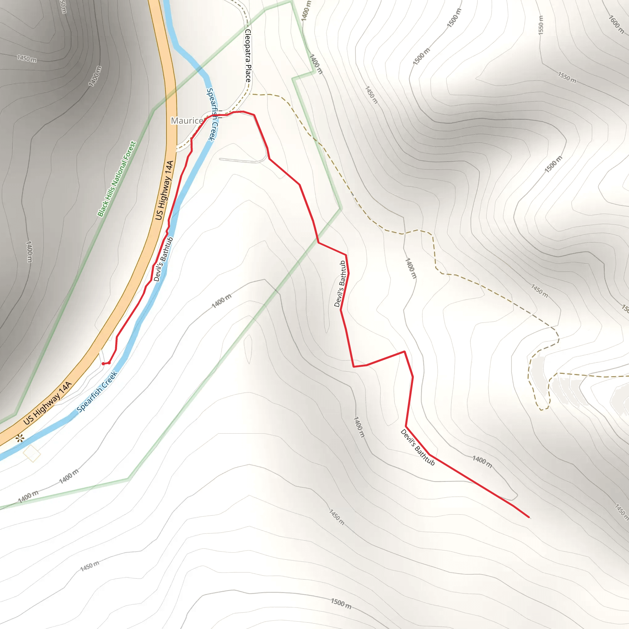 Devil's Bathtub mobile static map