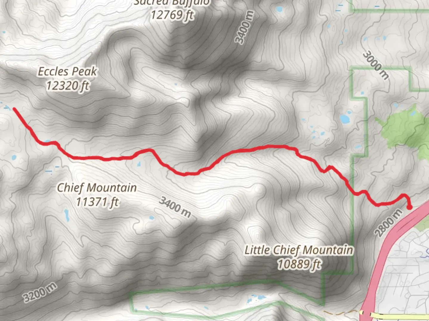 An image depicting the trail Meadow Creek Trail Out and Back and its surrounding area.