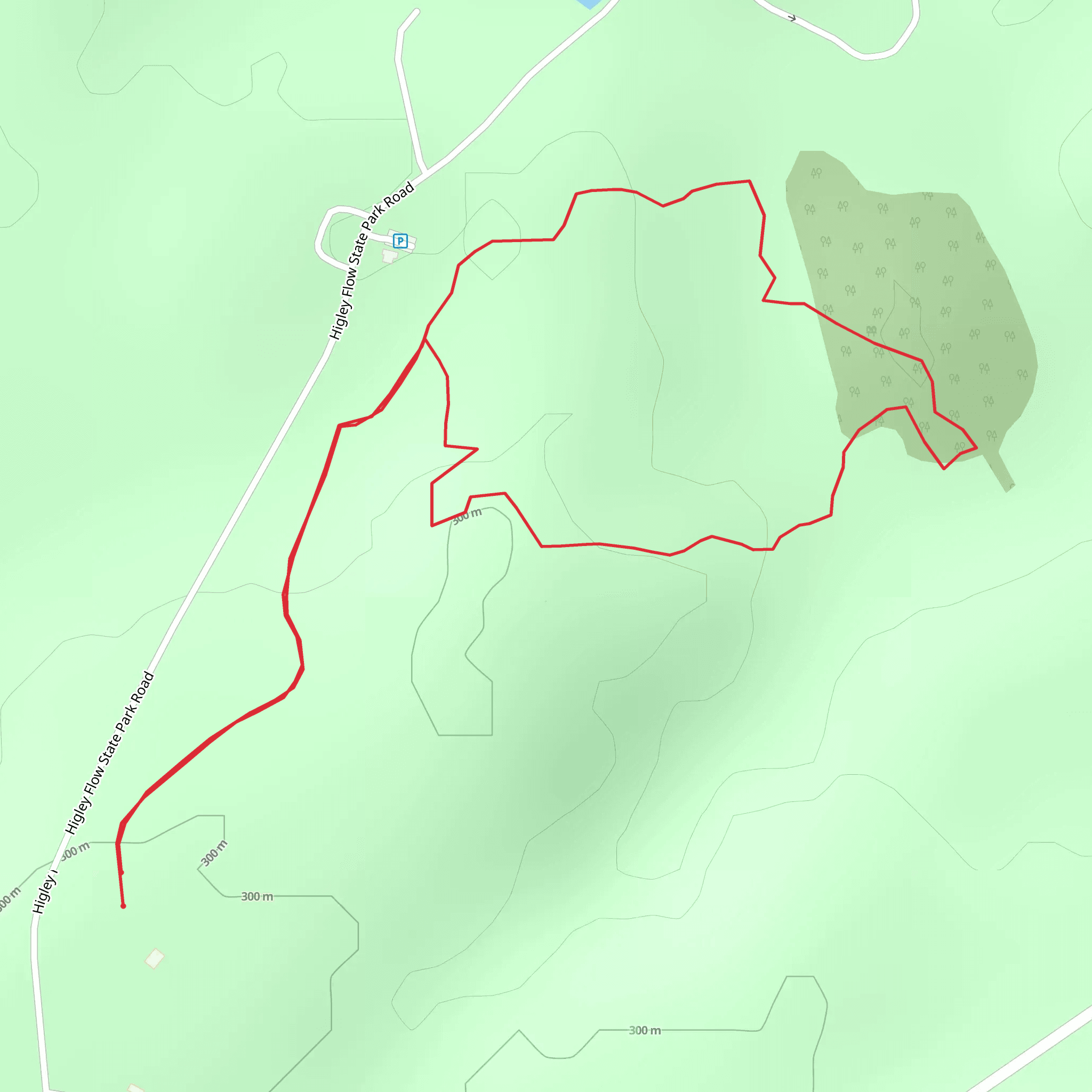 Higley Flow State Park Loop- Cold Brook Drive mobile static map