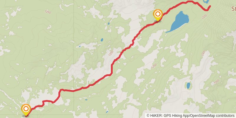 Camas Creek Trail stage 2 Map