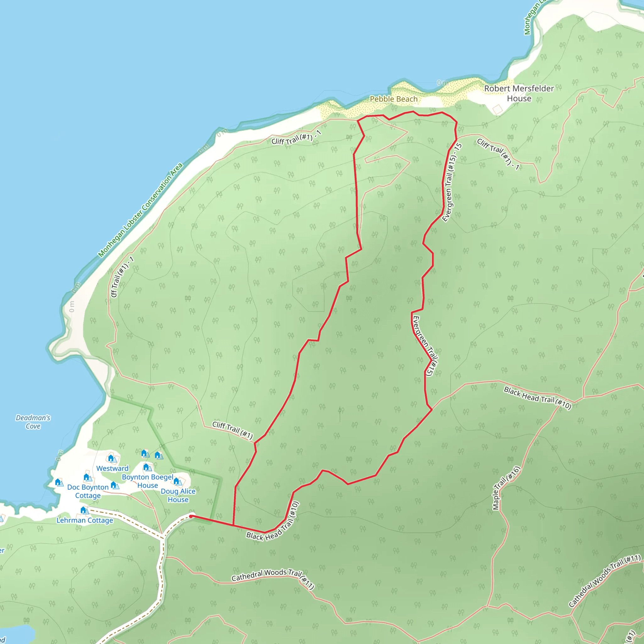 Pebble Beach Loop mobile static map