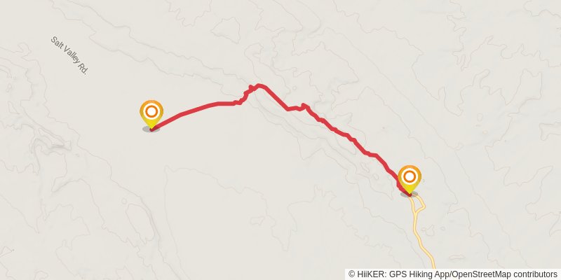 Hayduke Trail alt 1 Map