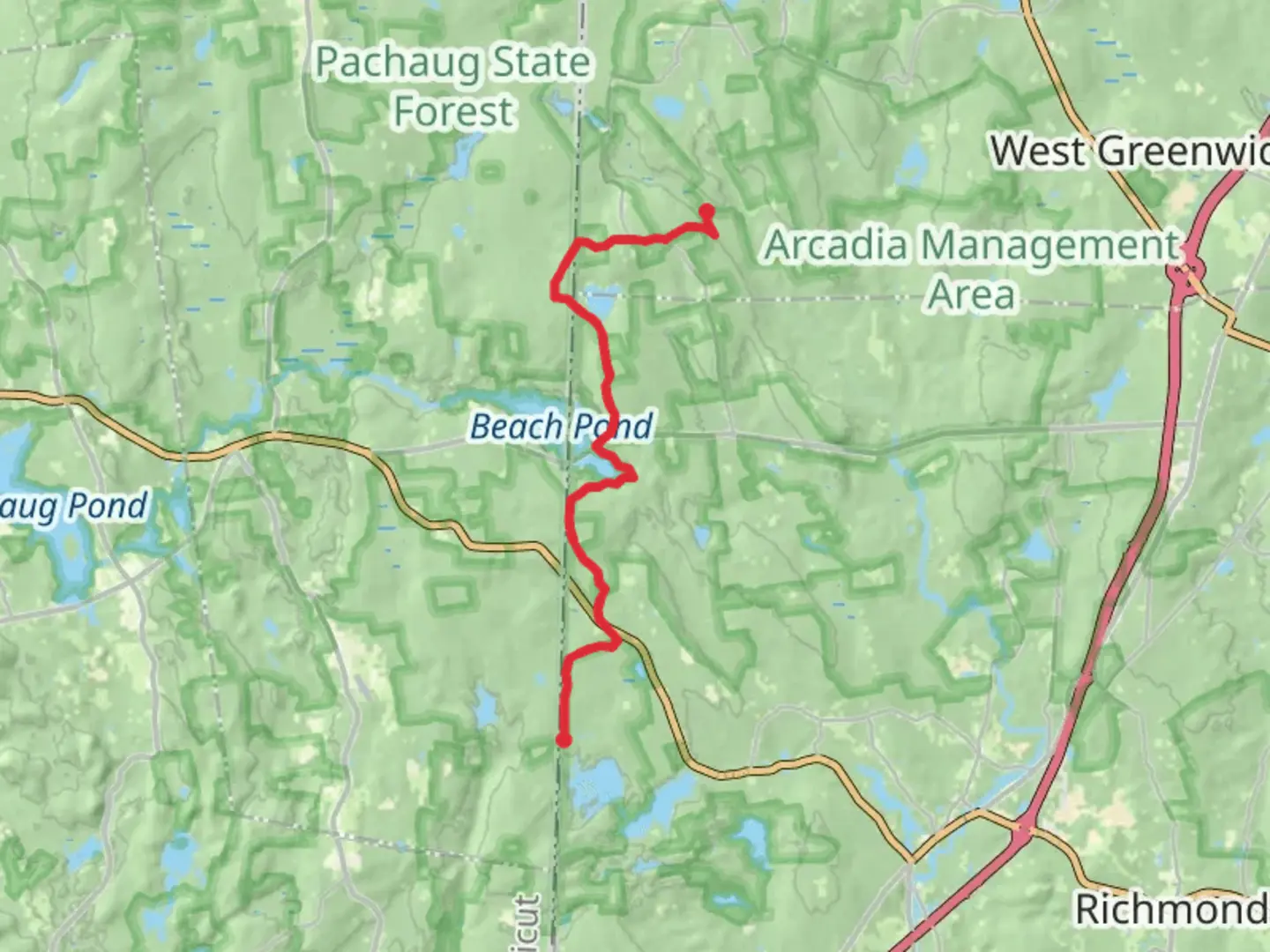 An image depicting the trail Tippecansett Trail and its surrounding area.