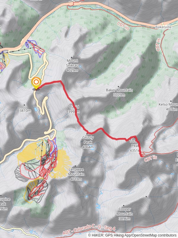 Cupid, Grizzly Peak and Torreys Peak via Grays Peak Trail