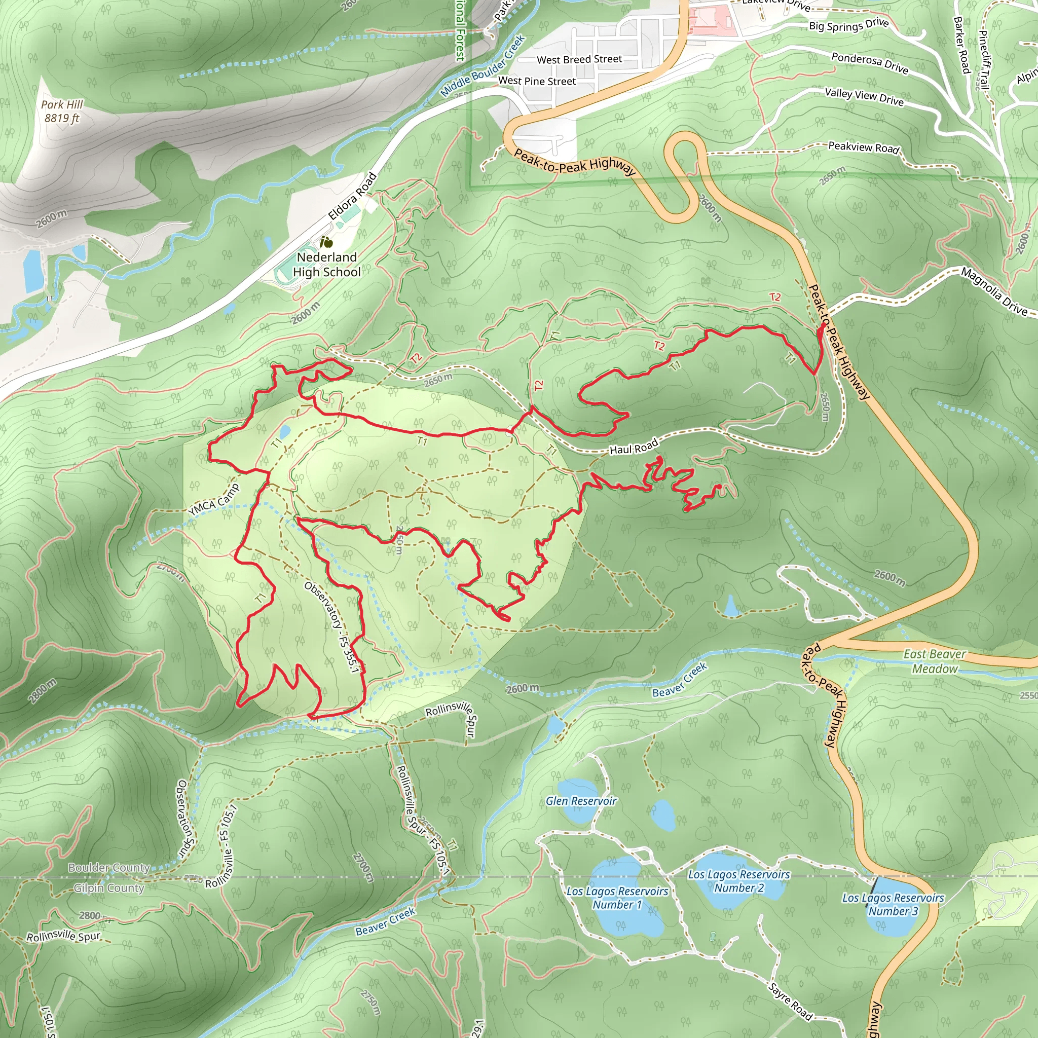 Hobbit and Observatory Loop mobile static map