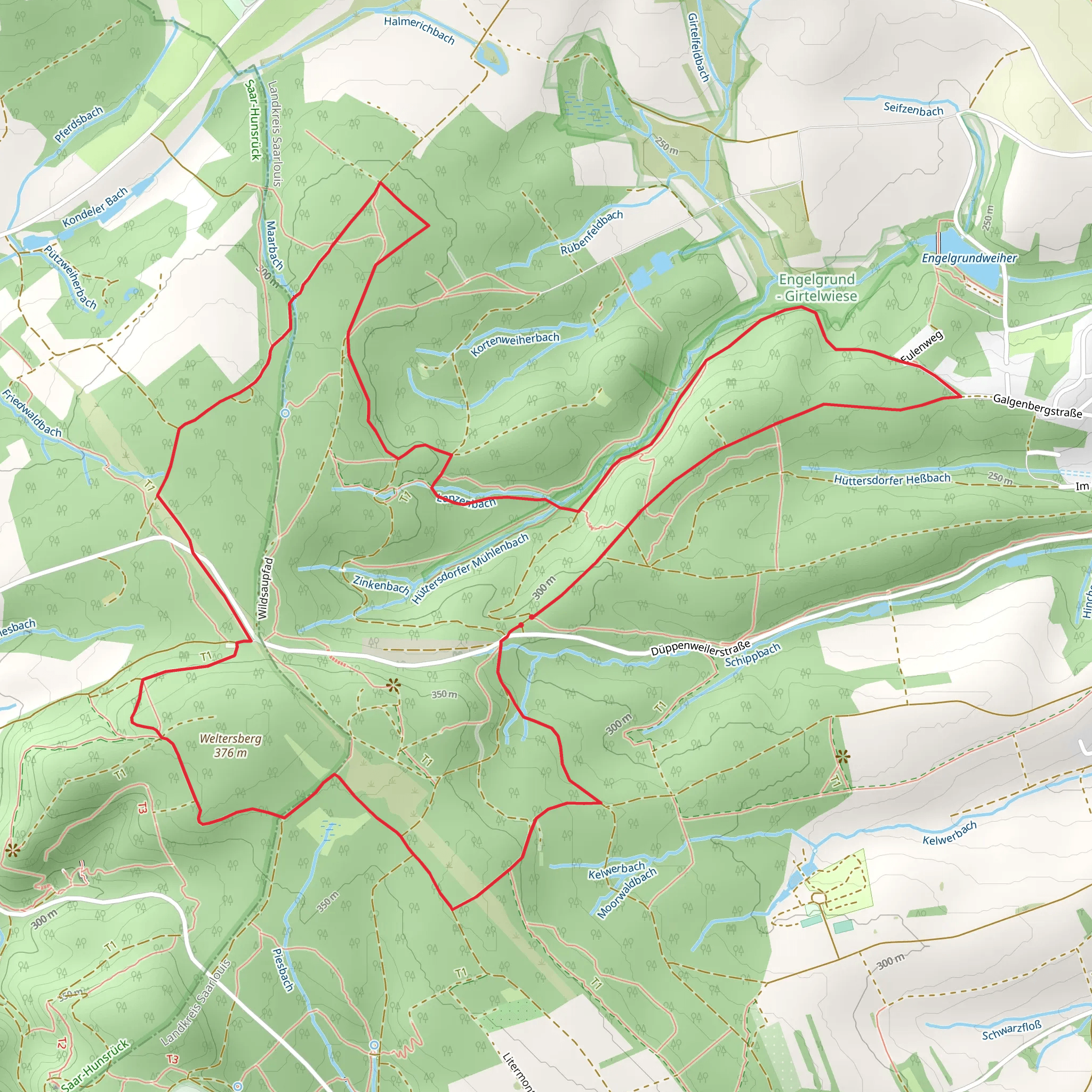 Lanzenbach via LC Schmelz Laufstrecke mobile static map