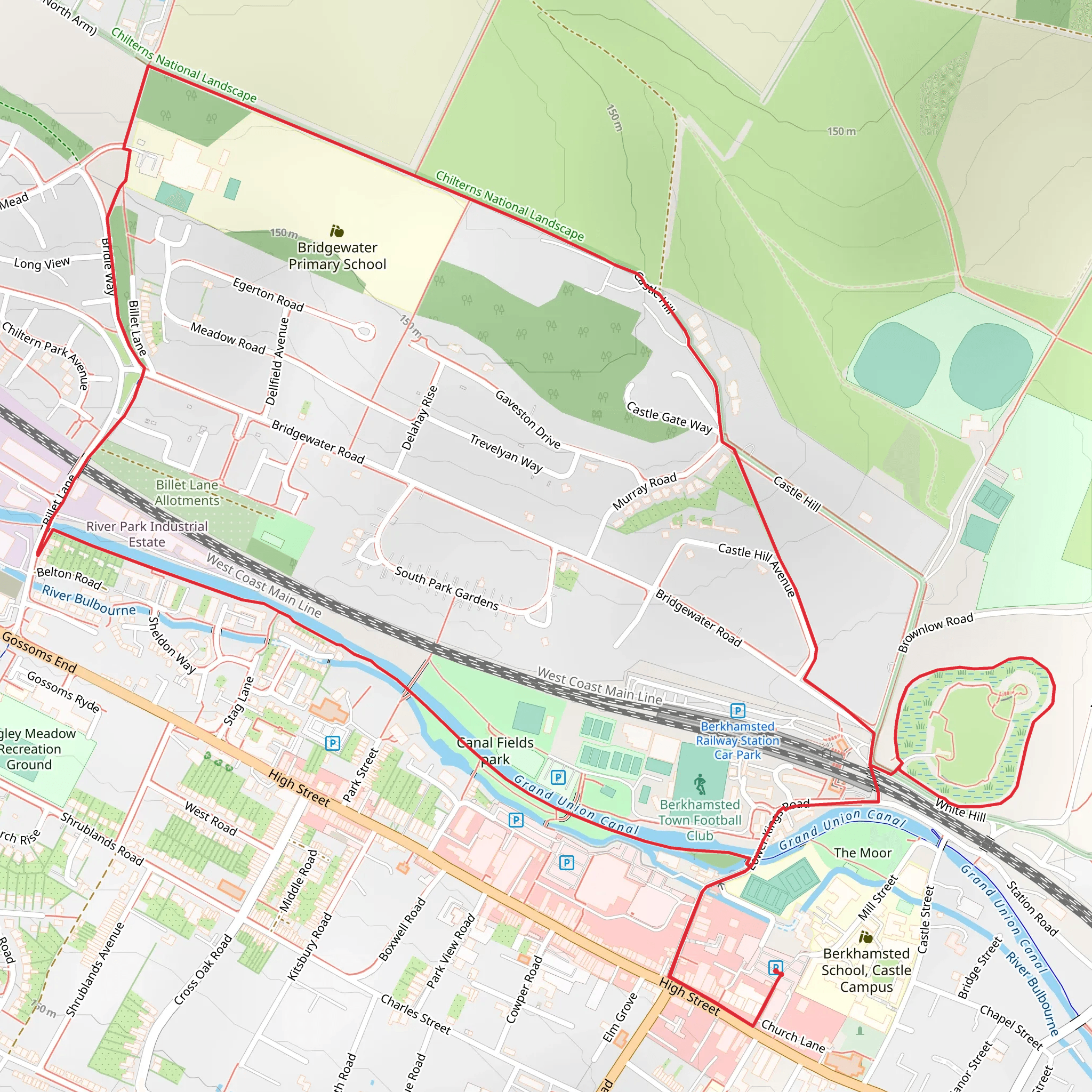Berkhamsted Place mobile static map