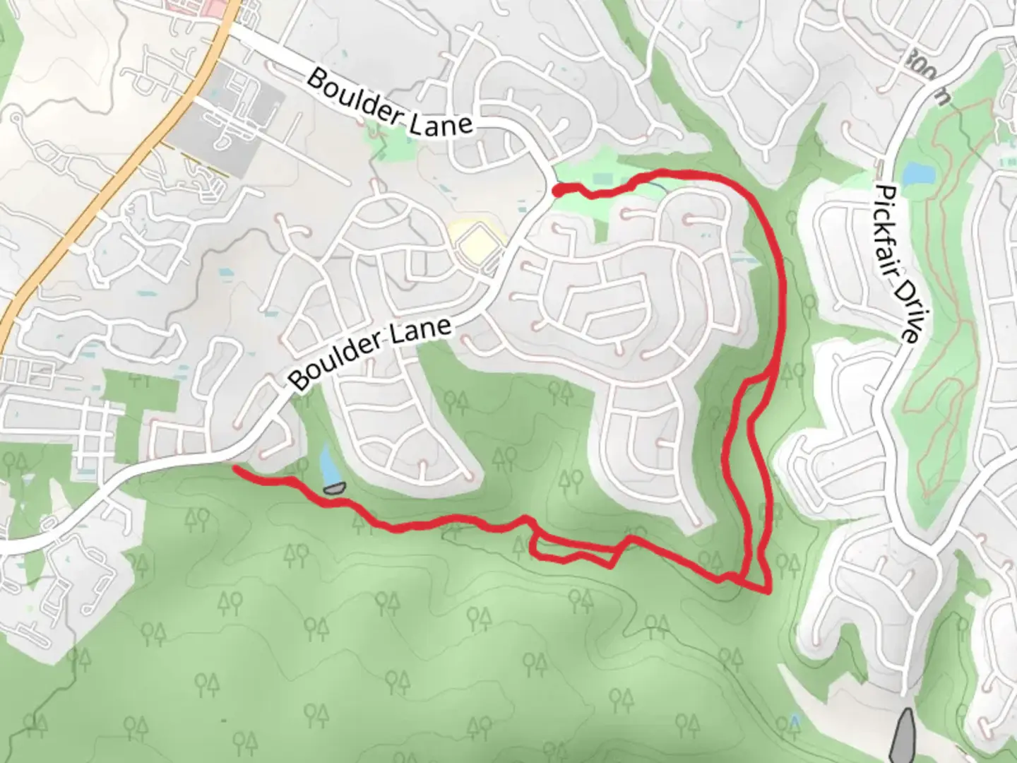 An image depicting the trail Canyon Creek Nature Trail and its surrounding area.