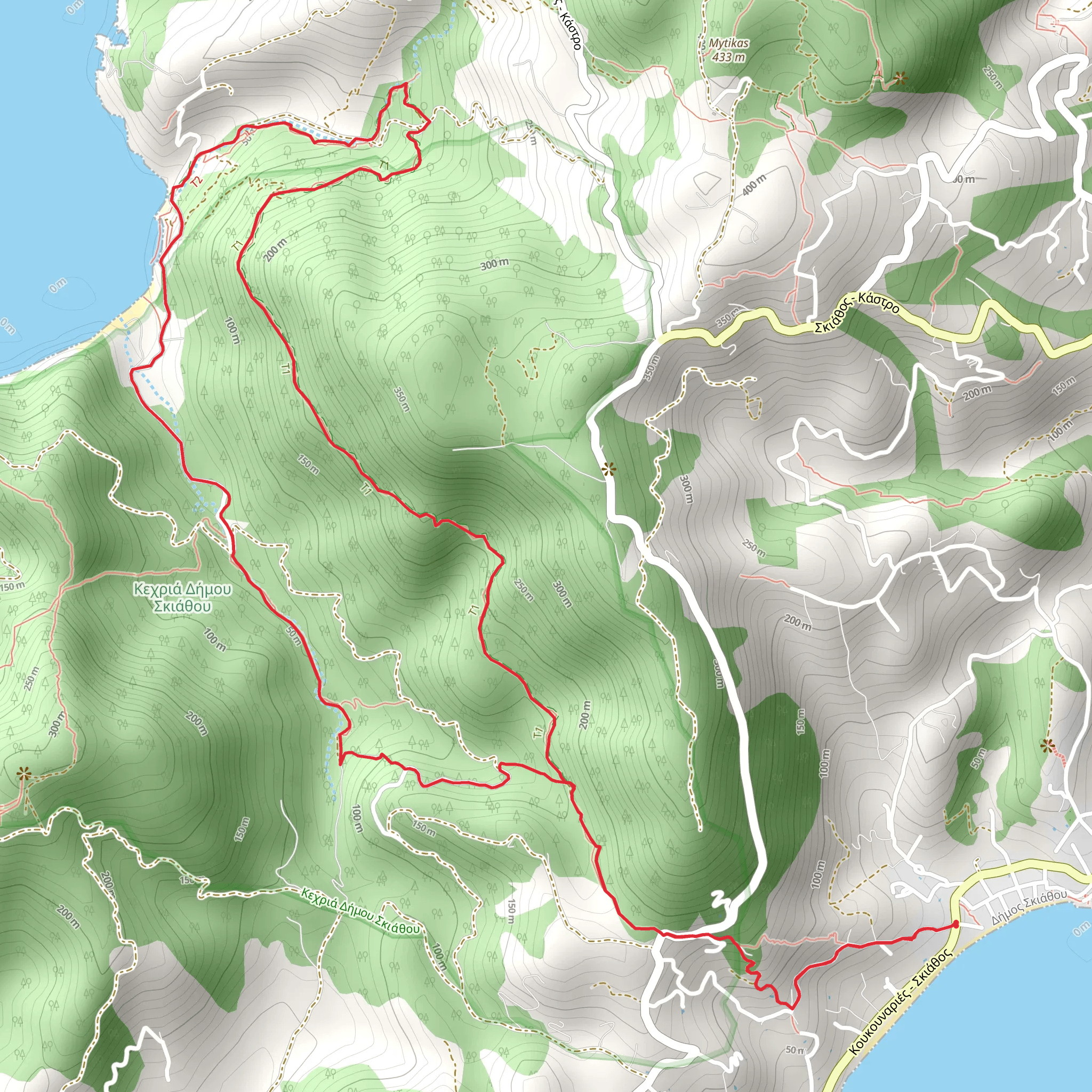 Eikonistria Mon - Meghalos Aselinos - Eikonistria Mon Trail mobile static map