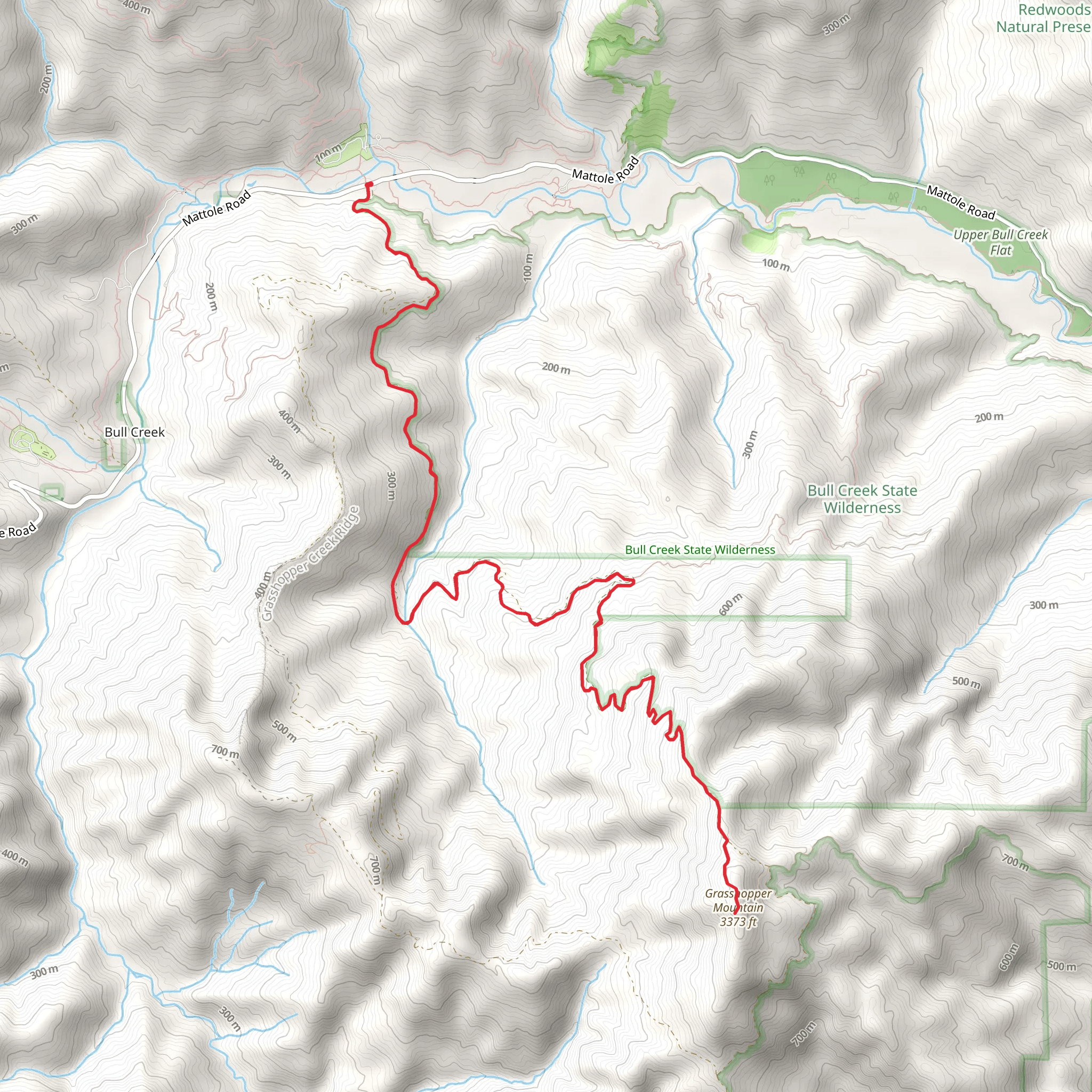 Grasshopper Mountain mobile static map