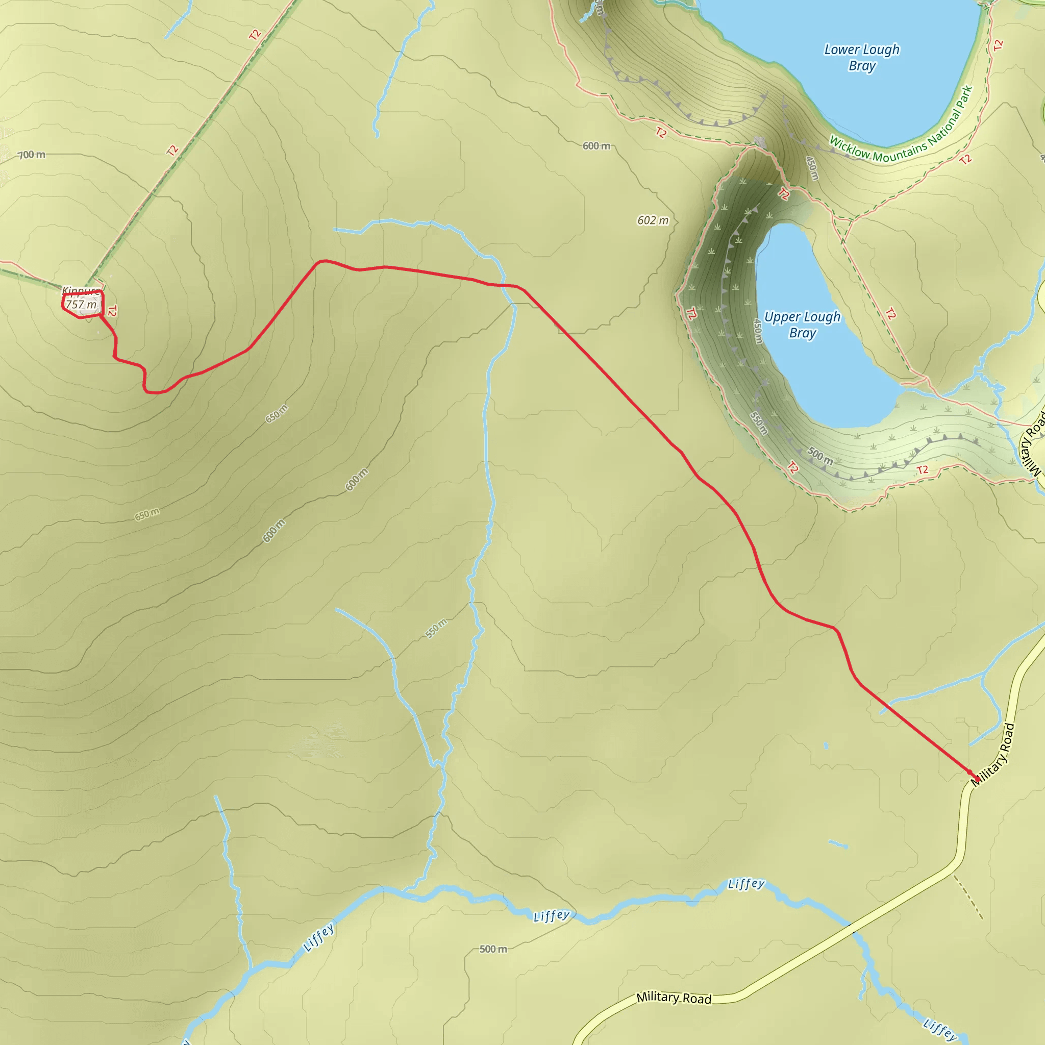 Kippure Mountain mobile static map