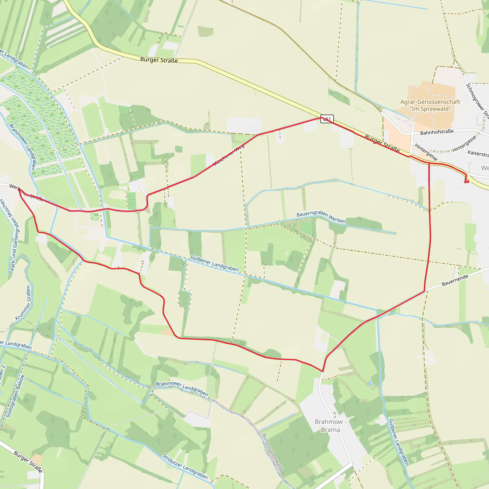 Rundwanderweg Gruener Punkt mobile static map