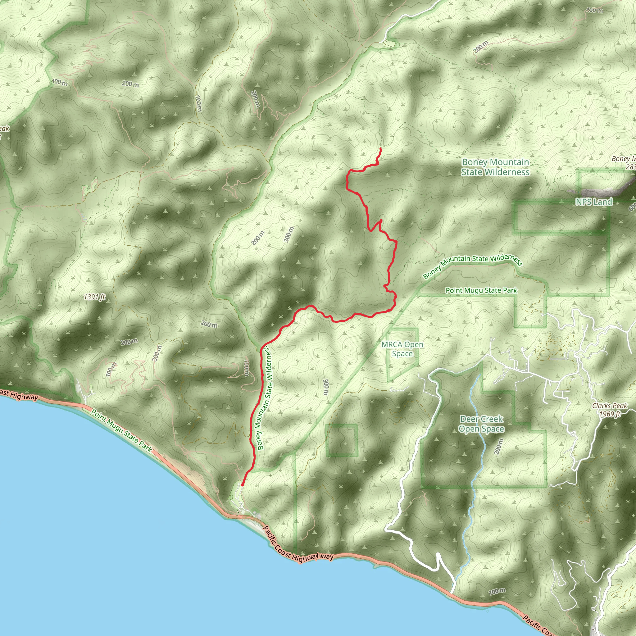 Serrano Canyon and Serrano Valley Trail mobile static map