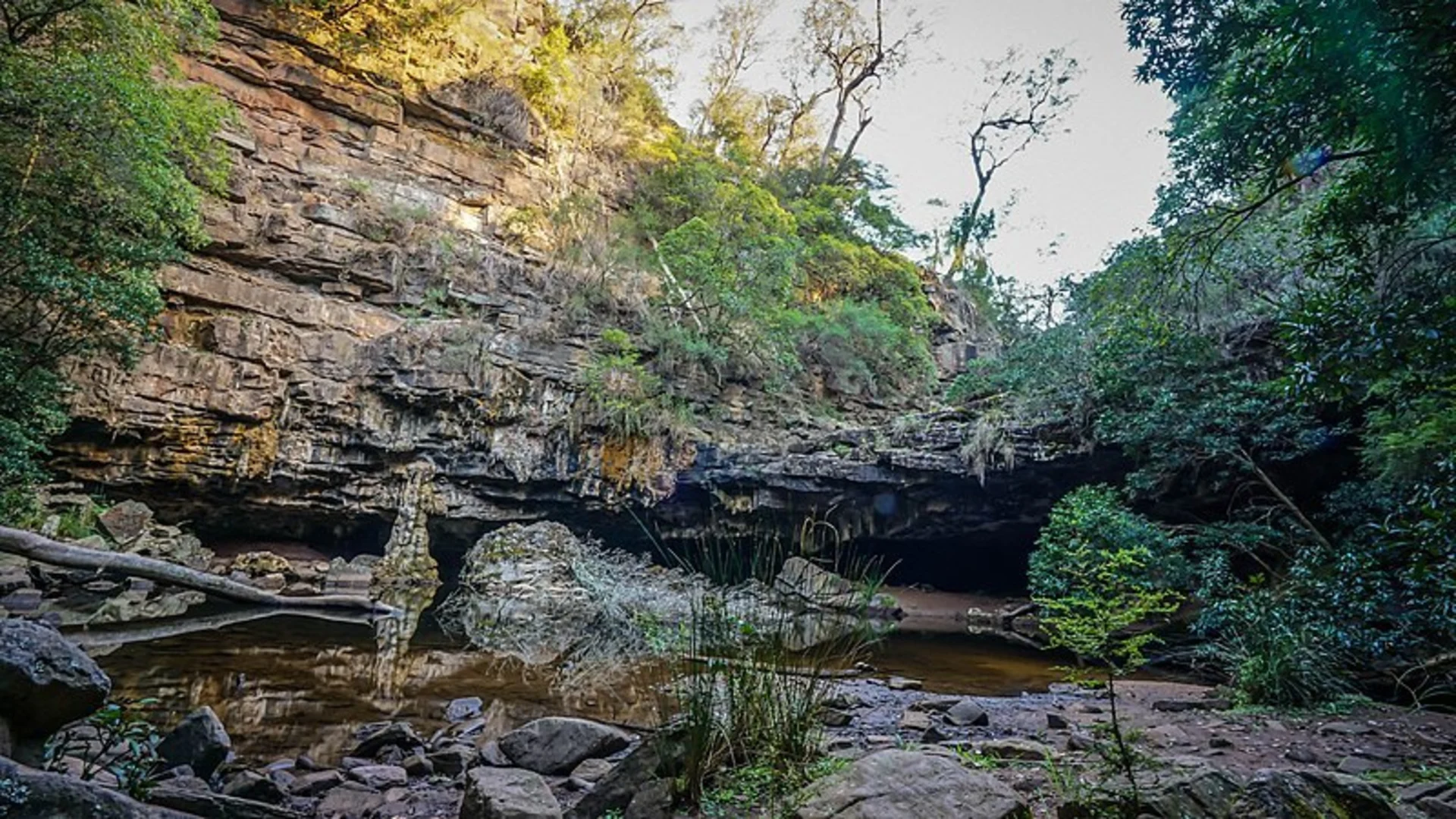 An image depicting the trail Den of Nargun Walk and its surrounding area.