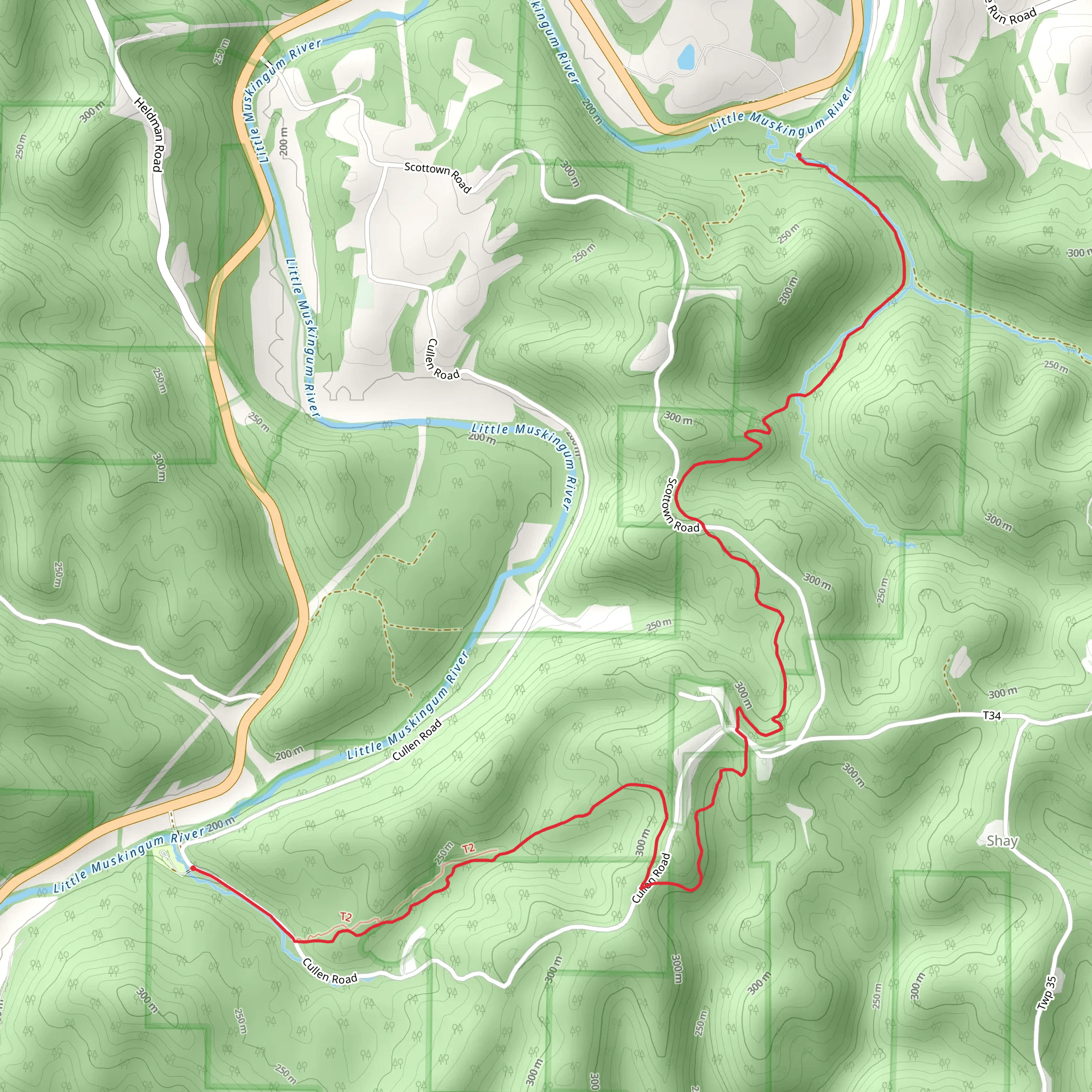 Covered Bridge Trail mobile static map