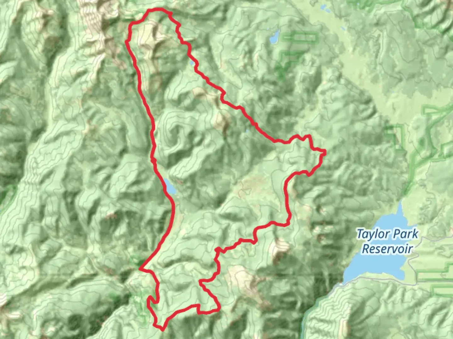 An image depicting the trail Italian Connector, Star and Doctor Park Loop Trail and its surrounding area.