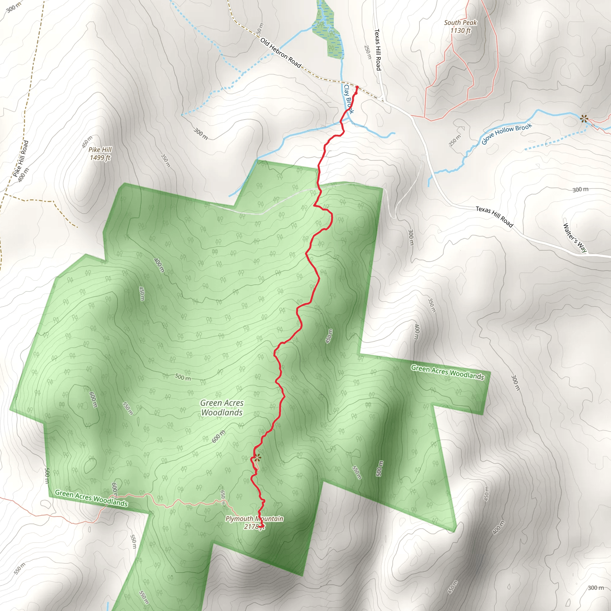 Plymouth Mountain via Sutherland Trail mobile static map